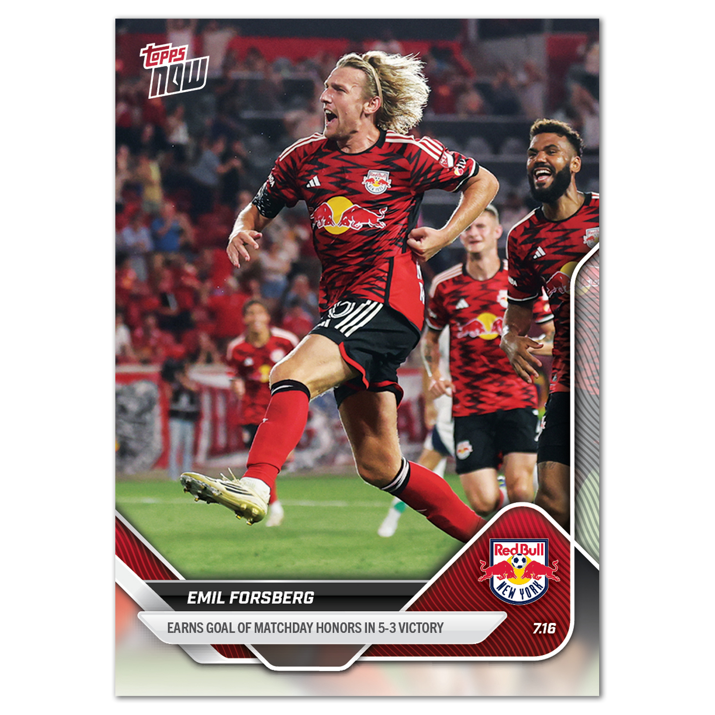Emil Forsberg - 2025 MLS Topps NOW® - Card 66 - PR: 199