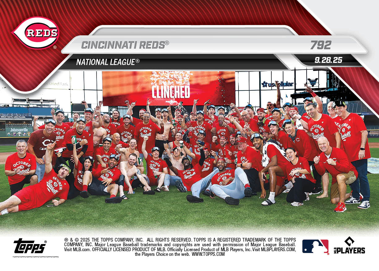 Cincinnati Reds - 2025 MLB Topps NOW® - Card 792 - PR: 1432