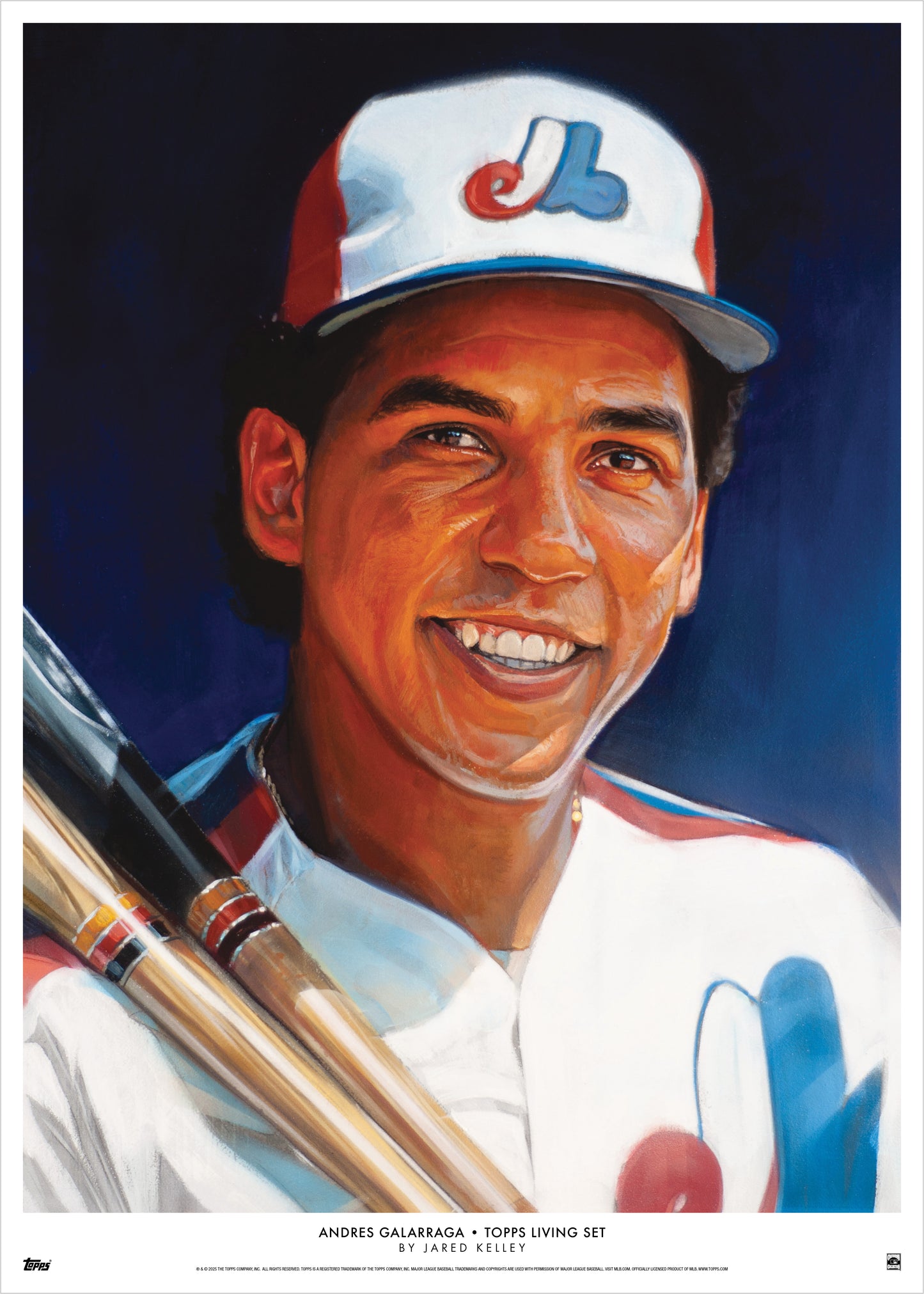 Topps Living Set Fine Art Print #862 - Andres Galarraga