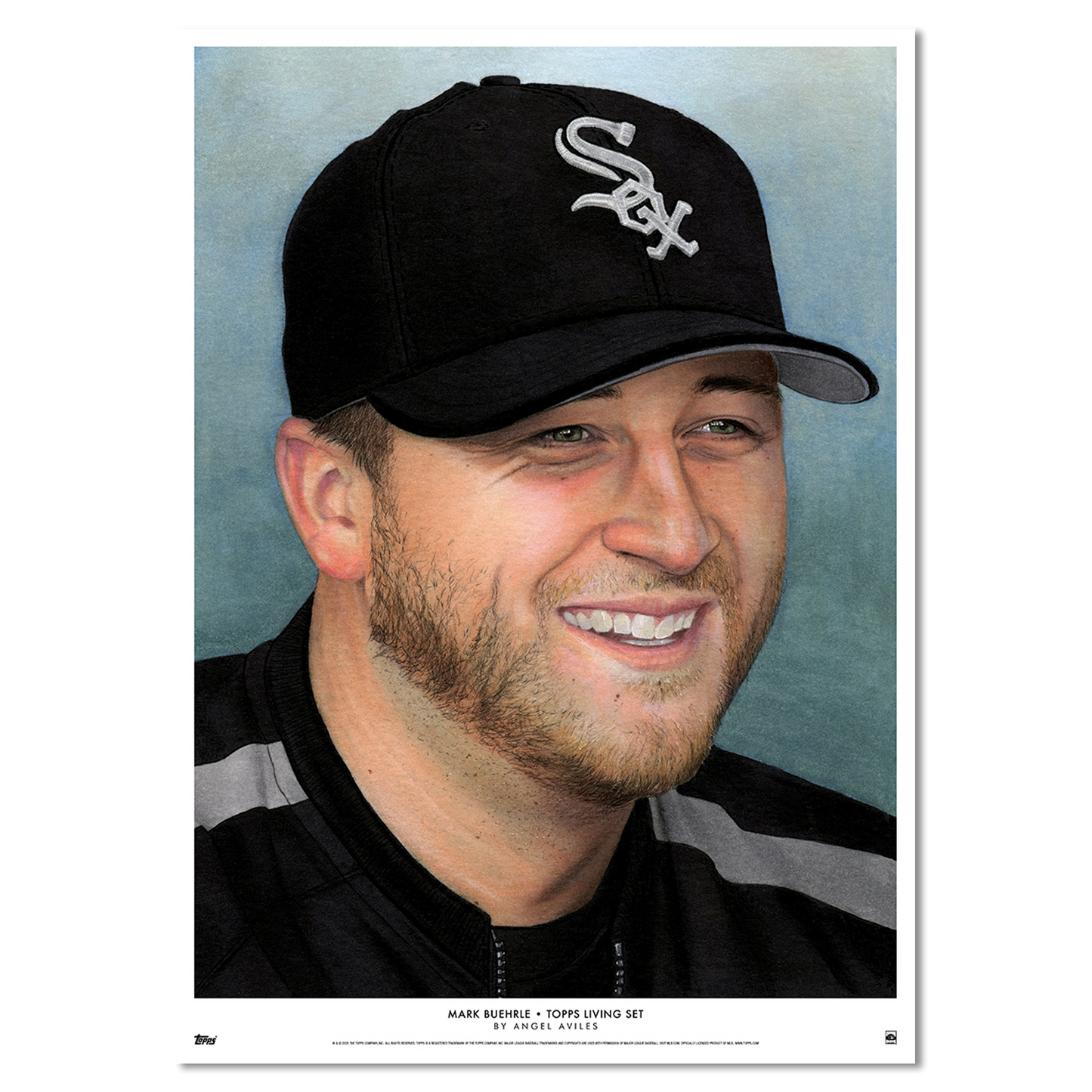 Topps Living Set Fine Art Print #835 - Mark Buehrle