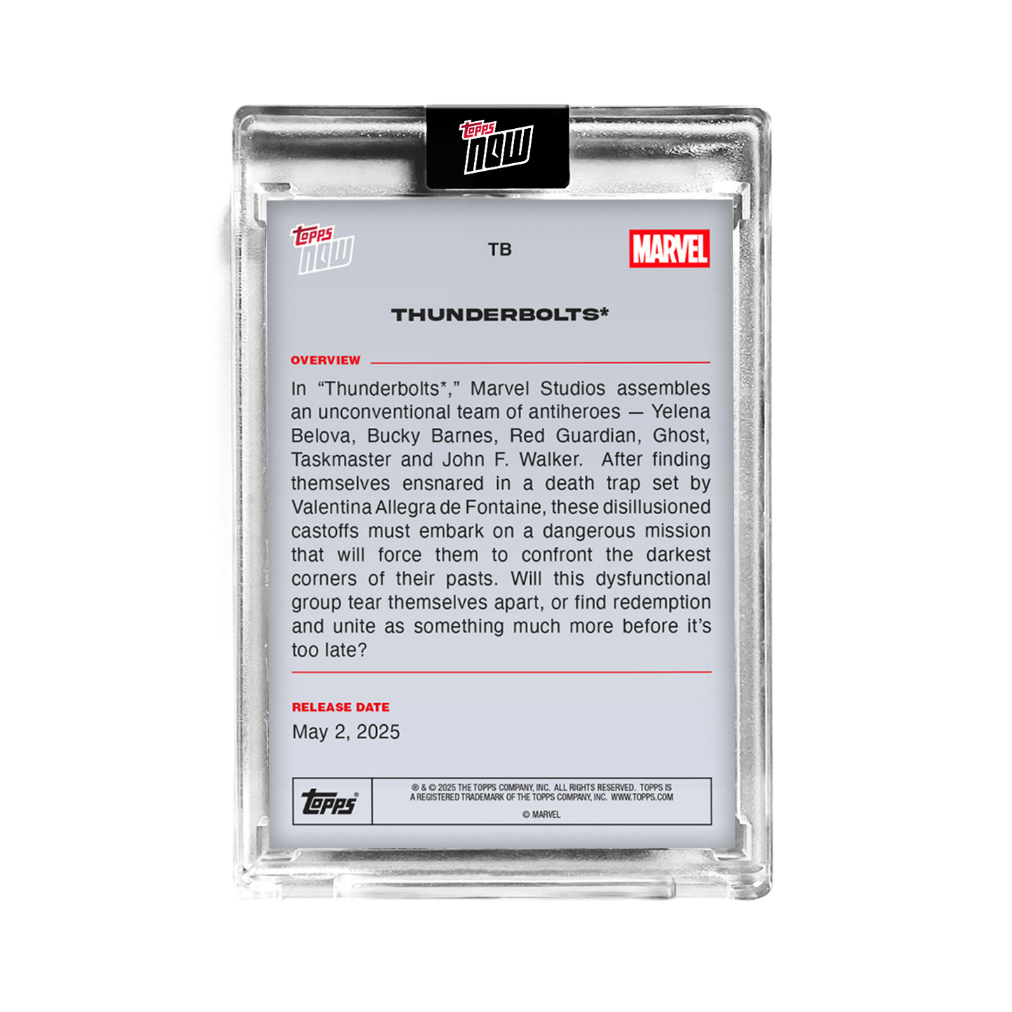 2025 Marvel Topps NOW® Thunderbolts* - PR: 3042