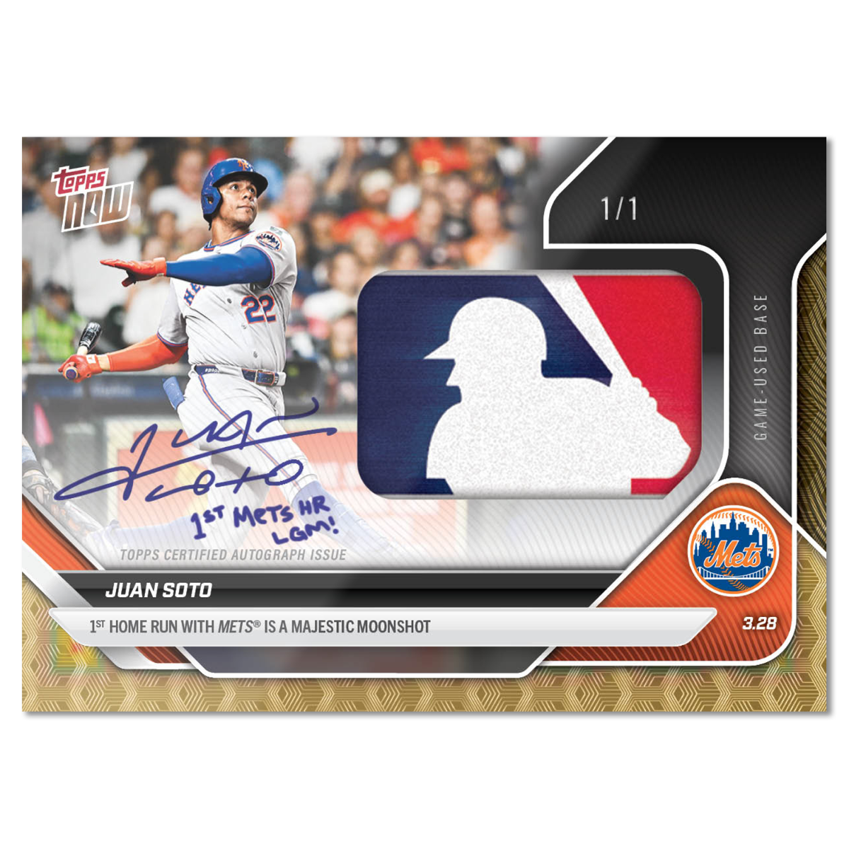 Juan Soto - 2025 MLB Topps NOW® - Card 17 - LOOK FOR RELICS and AUTO-RELICS - PR: 10,738