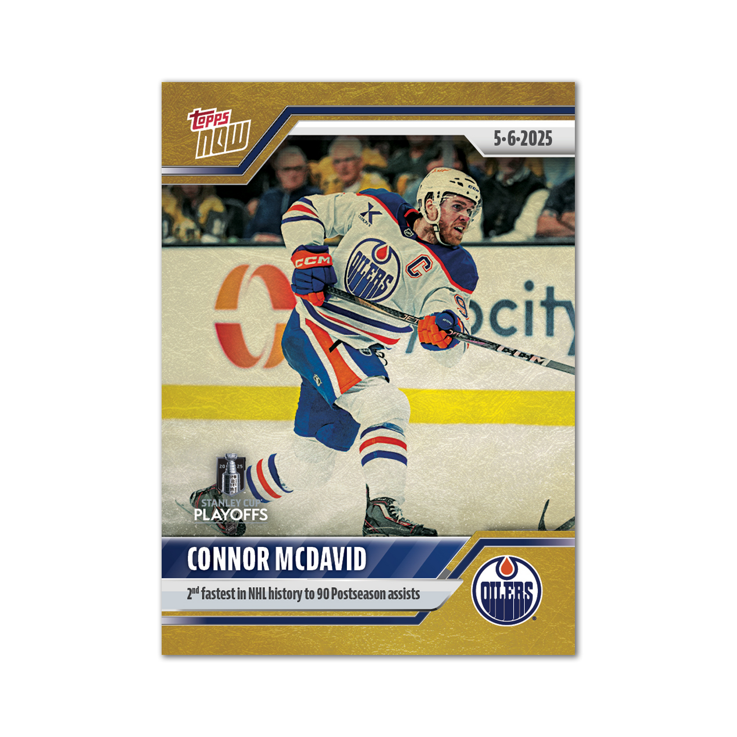Connor McDavid - 2024-25 NHL Topps NOW® - Sticker # 178 Pack - PR: 340