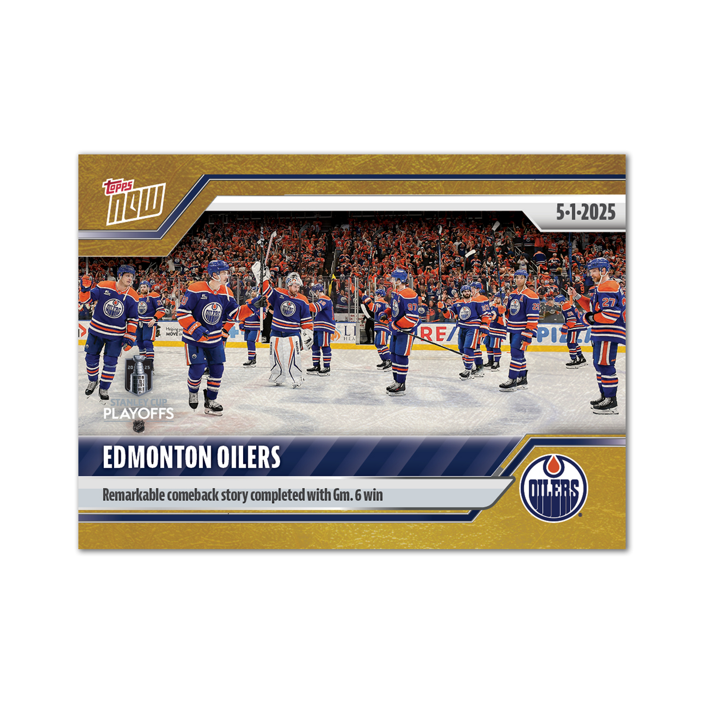 Edmonton Oilers - 2024-25 NHL Topps NOW® - Sticker # 174 Pack - PR: 135