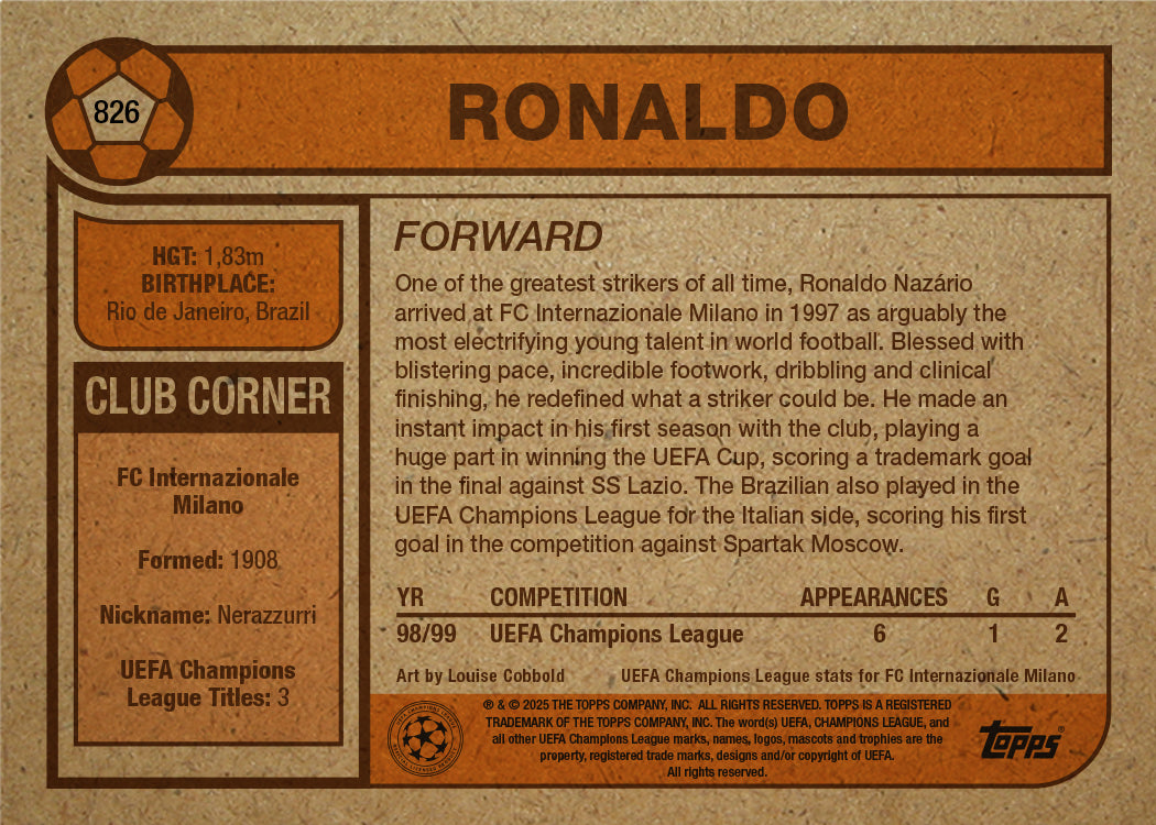 Ronaldo - UCC Living Set® - Card 826