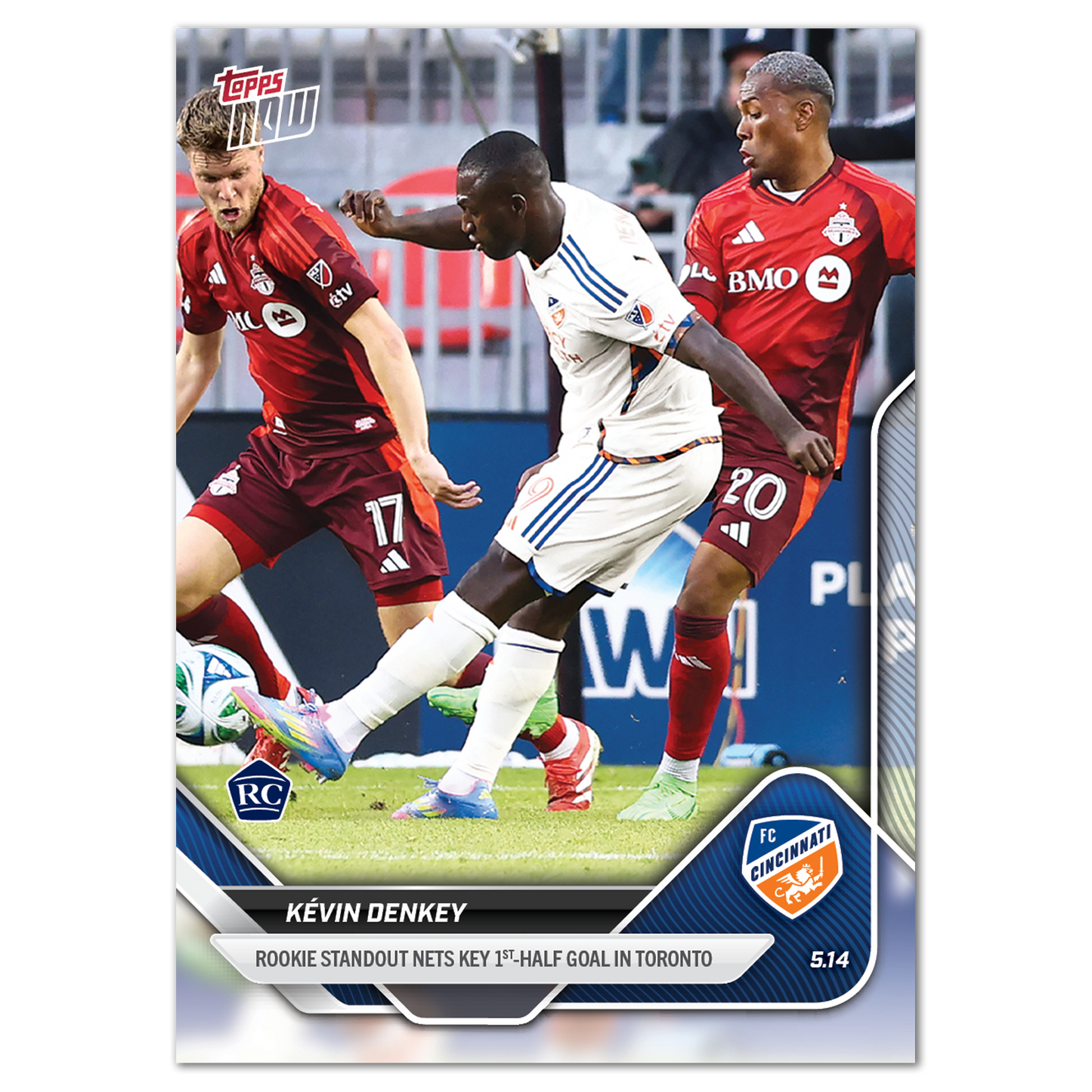 Kévin Denkey - 2025 MLS Topps NOW® - Card 41 - PR: 225