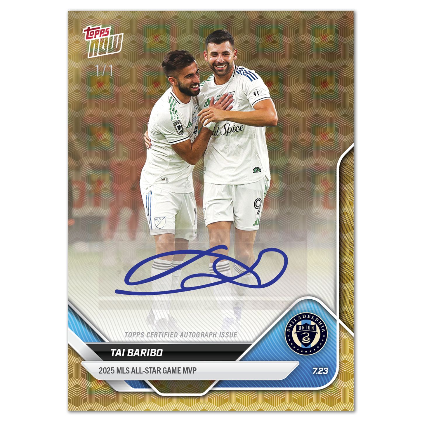 Tai Baribo - 2025 MLS Topps NOW® - Card 69 - LOOK FOR AUTOS - PR: 409