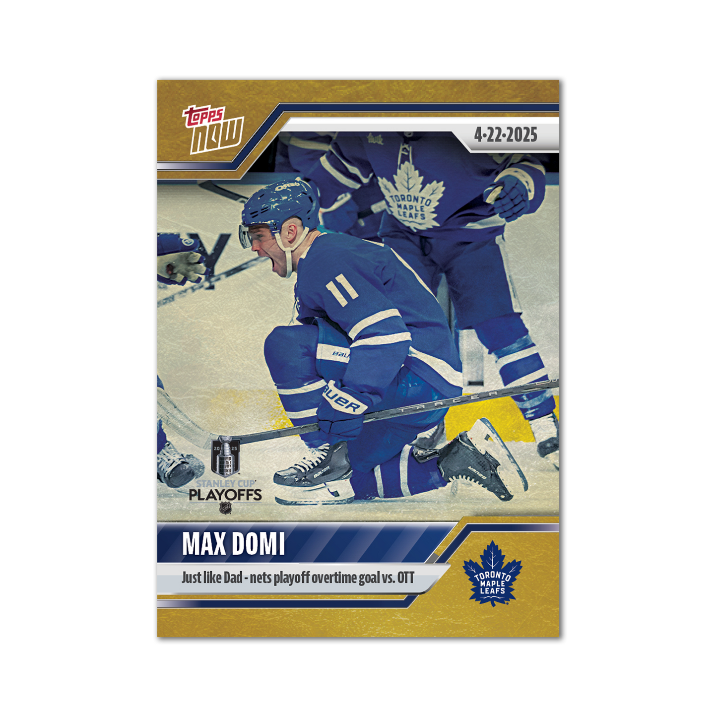 Max Domi - 2024-25 NHL Topps NOW® - Sticker # 166 Pack - PR: 120