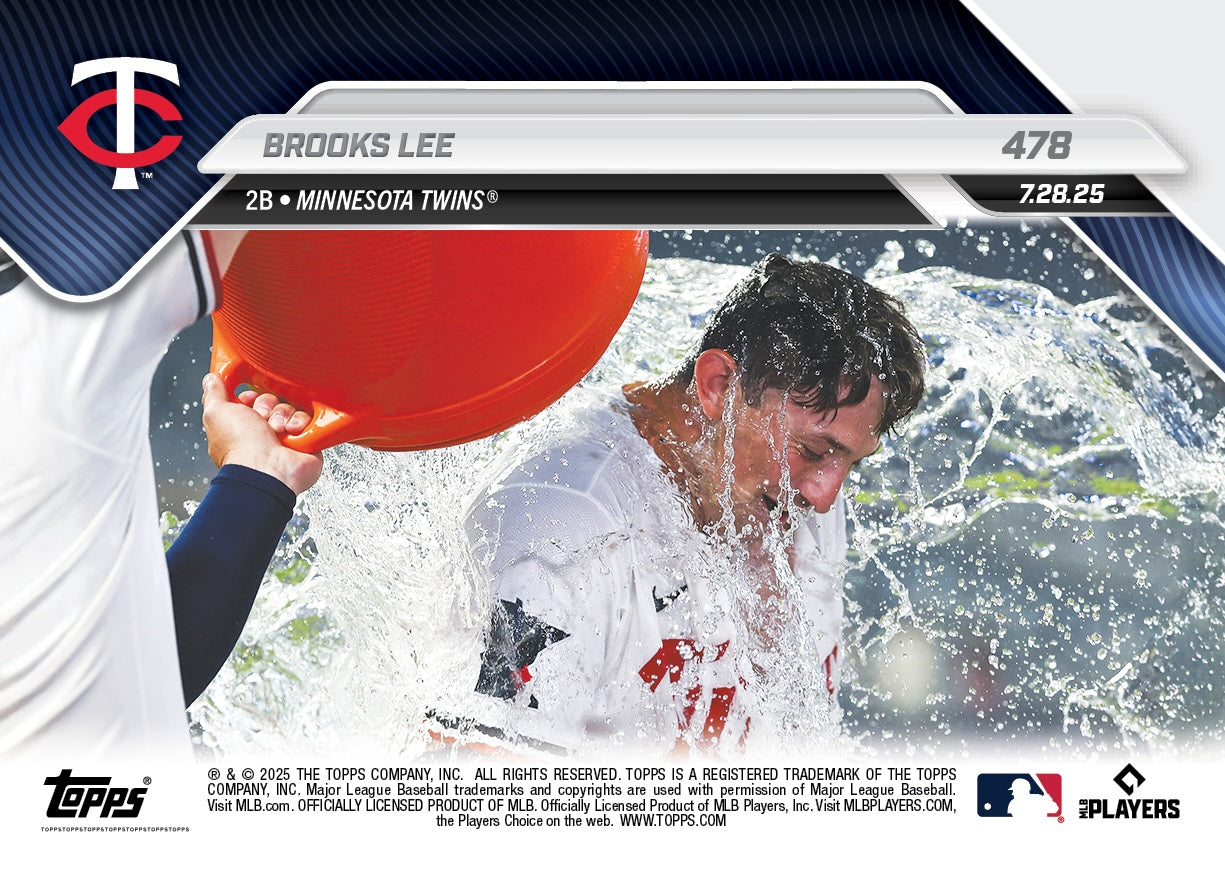 Brooks Lee - 2025 MLB Topps NOW® - Card 478 - PR: 641