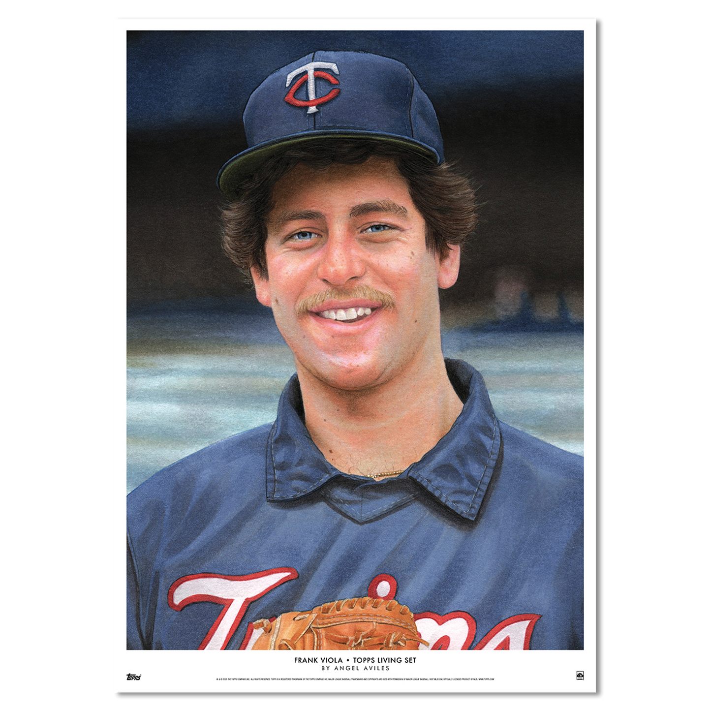 Topps Living Set Fine Art Print #846 - Frank Viola