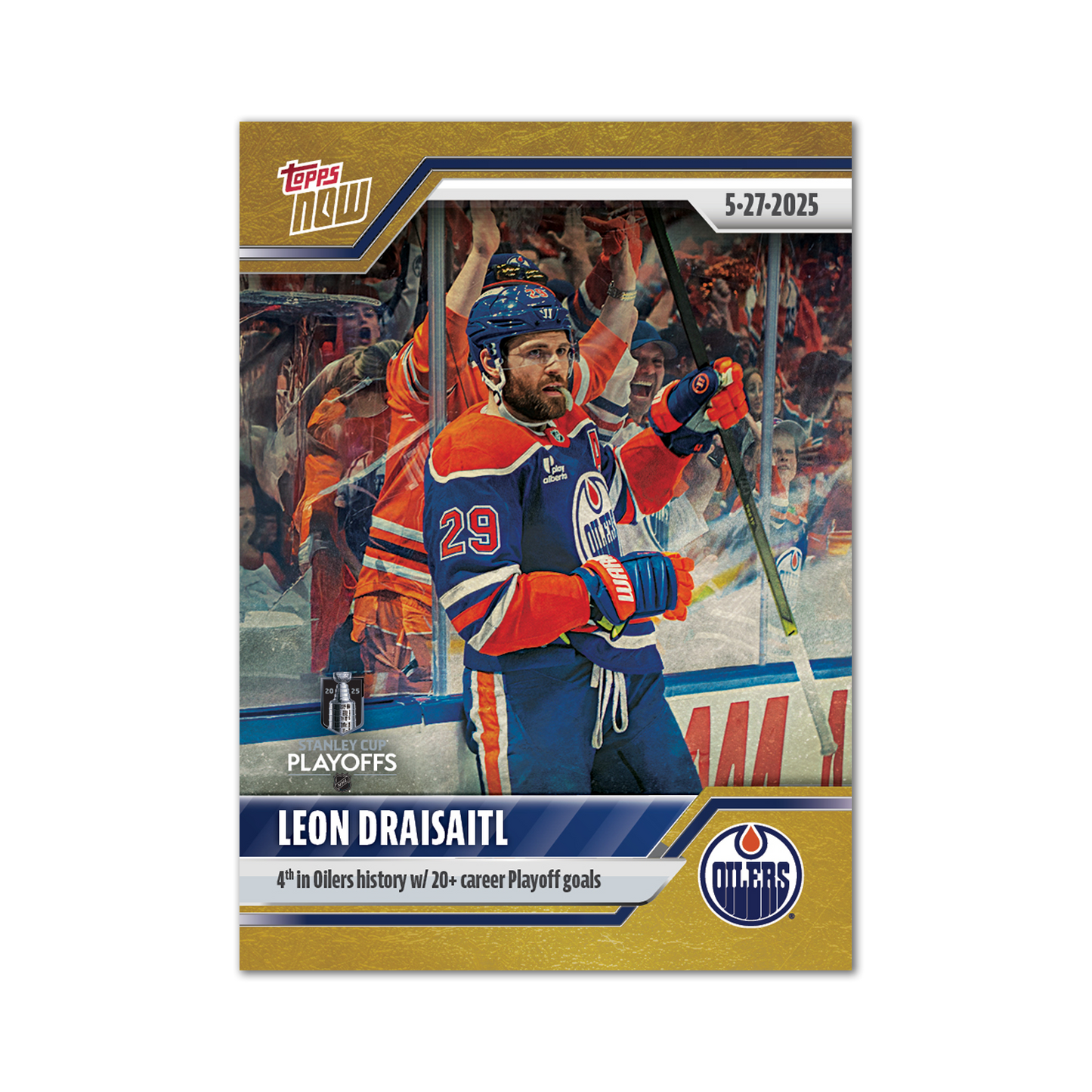 Leon Draisaitl - 2024-25 NHL Topps NOW® - Sticker # 196 Pack - PR: 155
