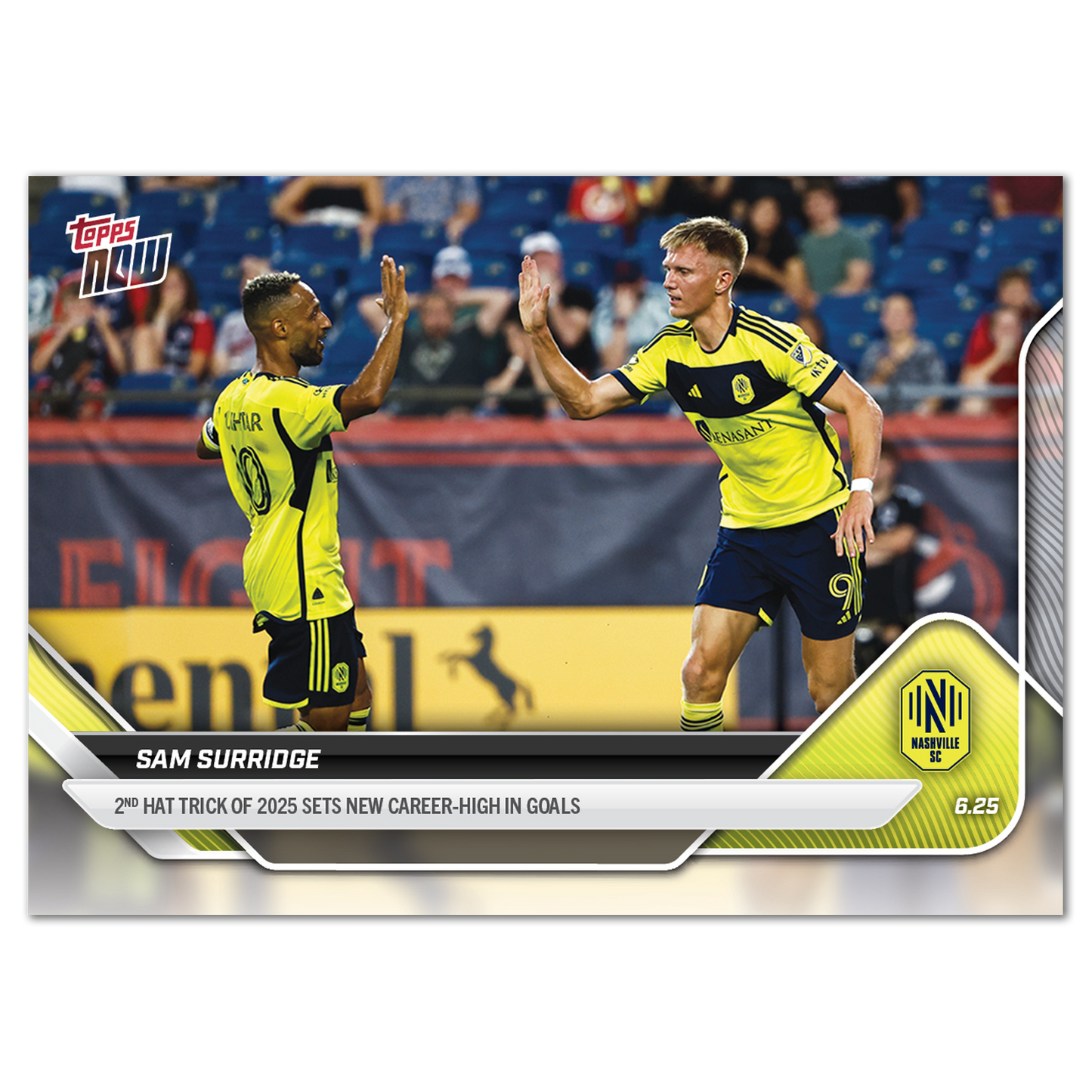 Sam Surridge - 2025 MLS Topps NOW® - Card 56 - PR: 213