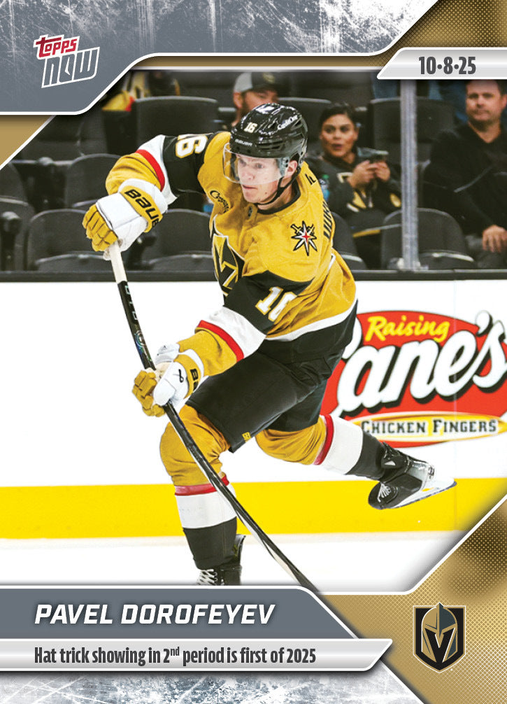 Pavel Dorofeyev - 2025-26 NHL Topps NOW® - Sticker # 4 Pack - PR: 135