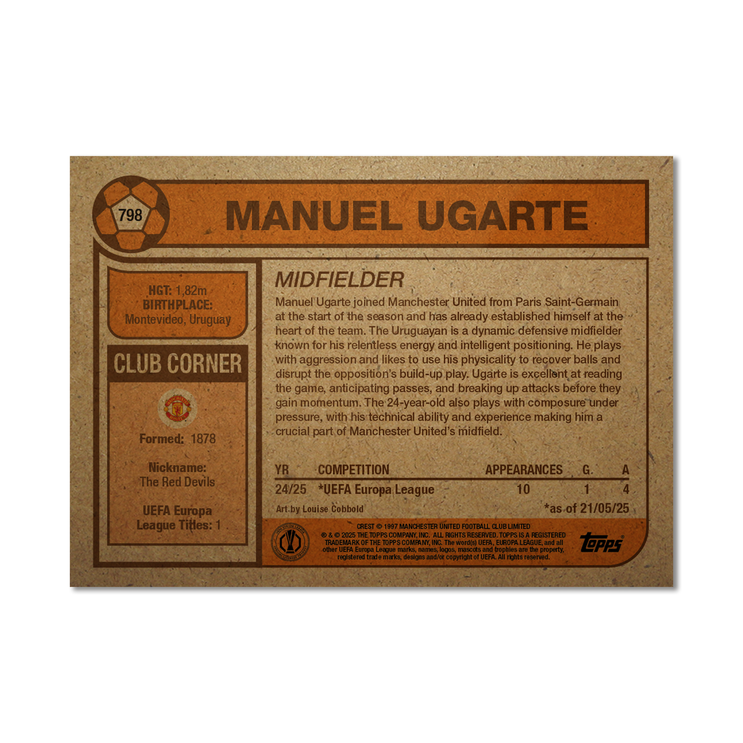 Manuel Ugarte - 2025 UCC Living Set® - Card 798 - PR: 363