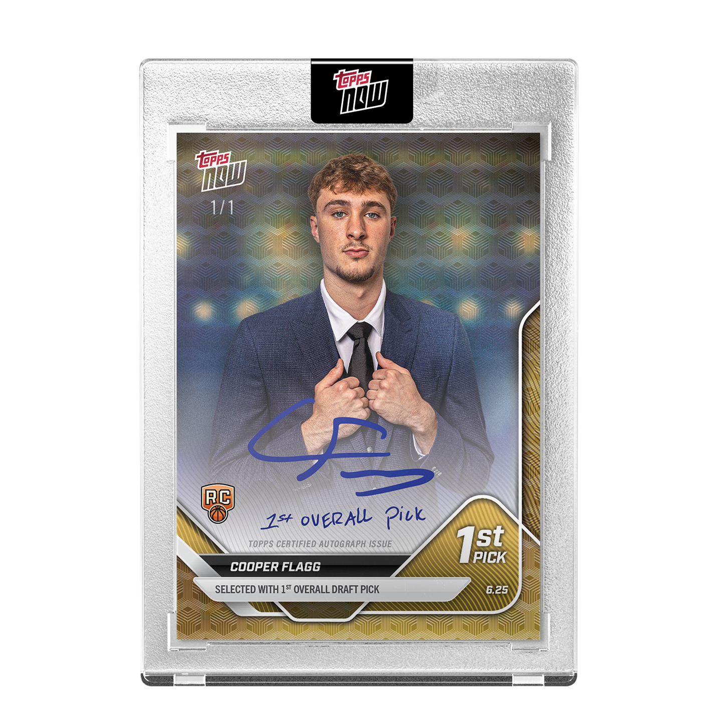 Cooper Flagg - 2025 Topps NOW® Basketball - Card D1 - LOOK FOR AUTOS - PR: 123,650