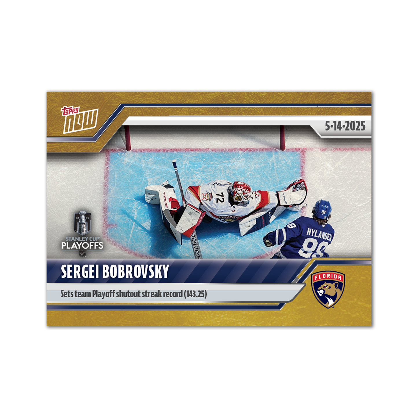 Sergei Bobrovsky - 2024-25 NHL Topps NOW® - Sticker # 183 Pack - PR: 260