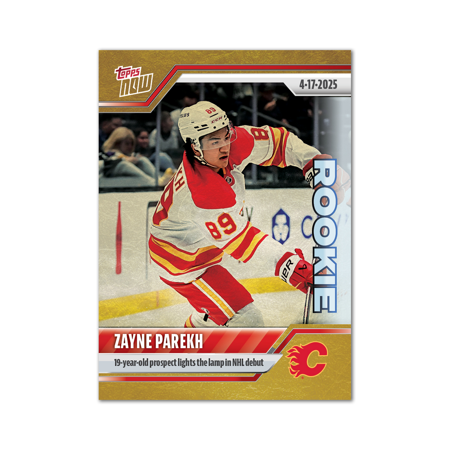 Zayne Parekh - 2024-25 NHL Topps NOW® - Sticker # 162 Pack - PR: 535
