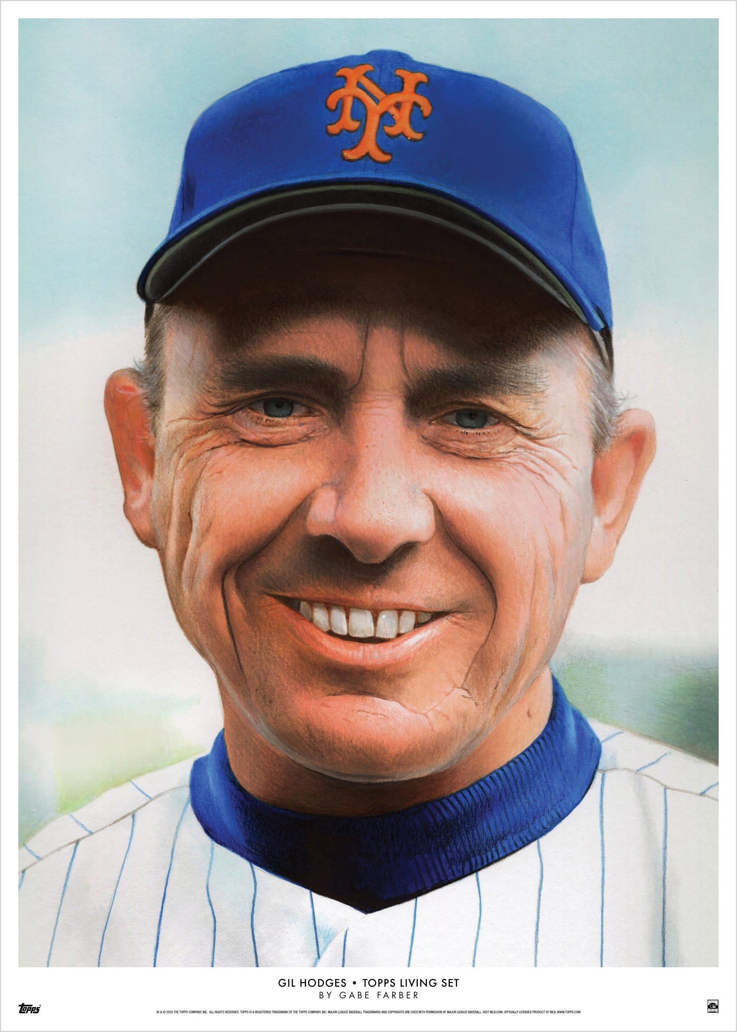 Topps Living Set Fine Art Print #861 - Gil Hodges