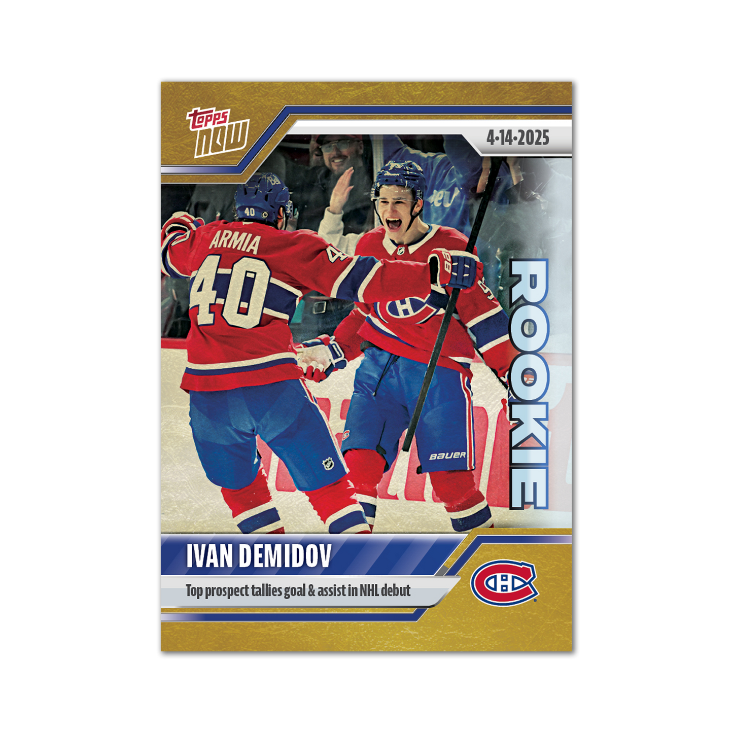 Ivan Demidov - 2024-25 NHL Topps NOW® - Sticker # 159 Pack - PR: 1175
