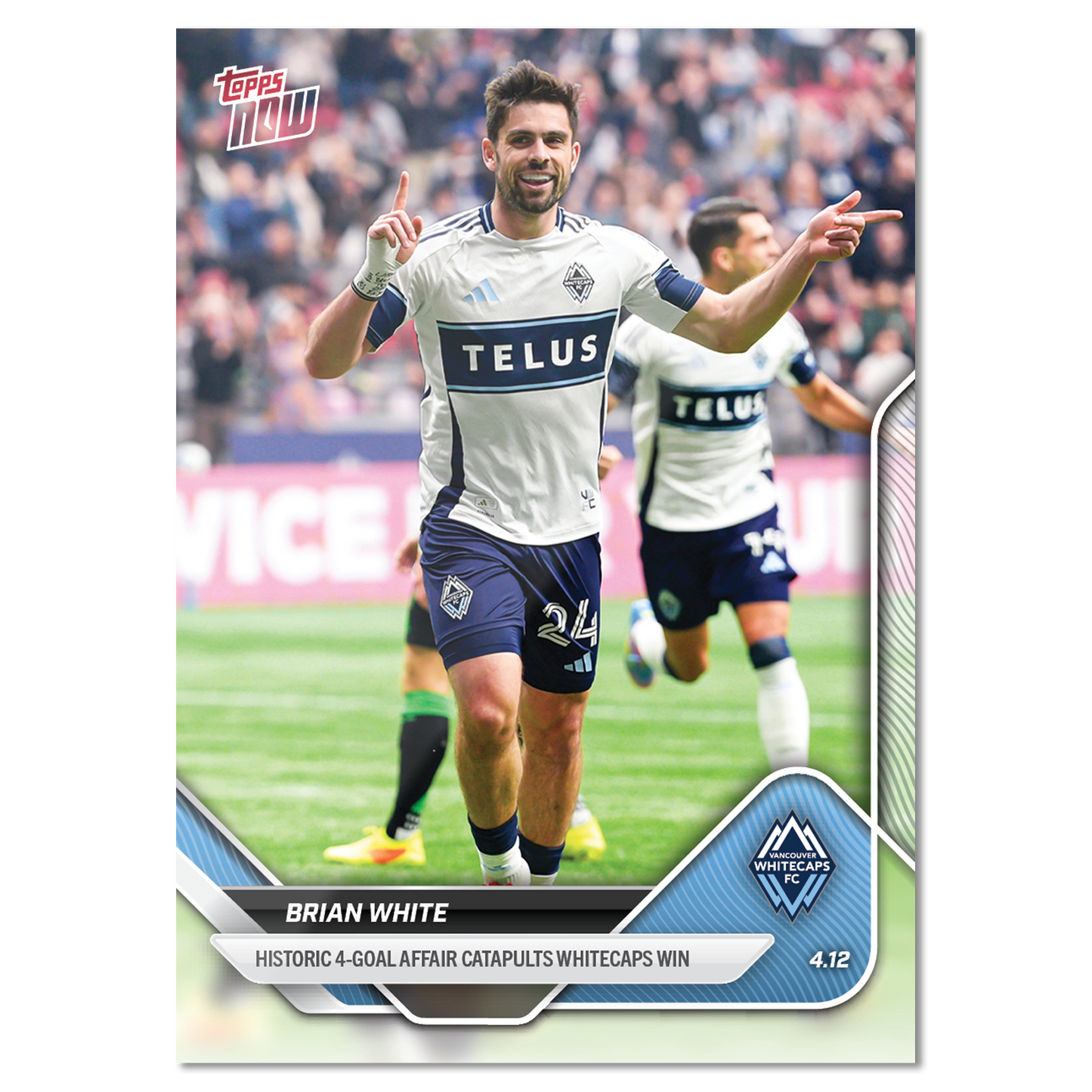 Brian White - 2025 MLS Topps NOW® - Card 29 - PR: 100