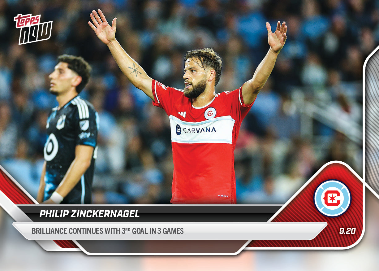 Philip Zinckernagel - 2025 MLS Topps NOW® - Card 98 - PR: 202