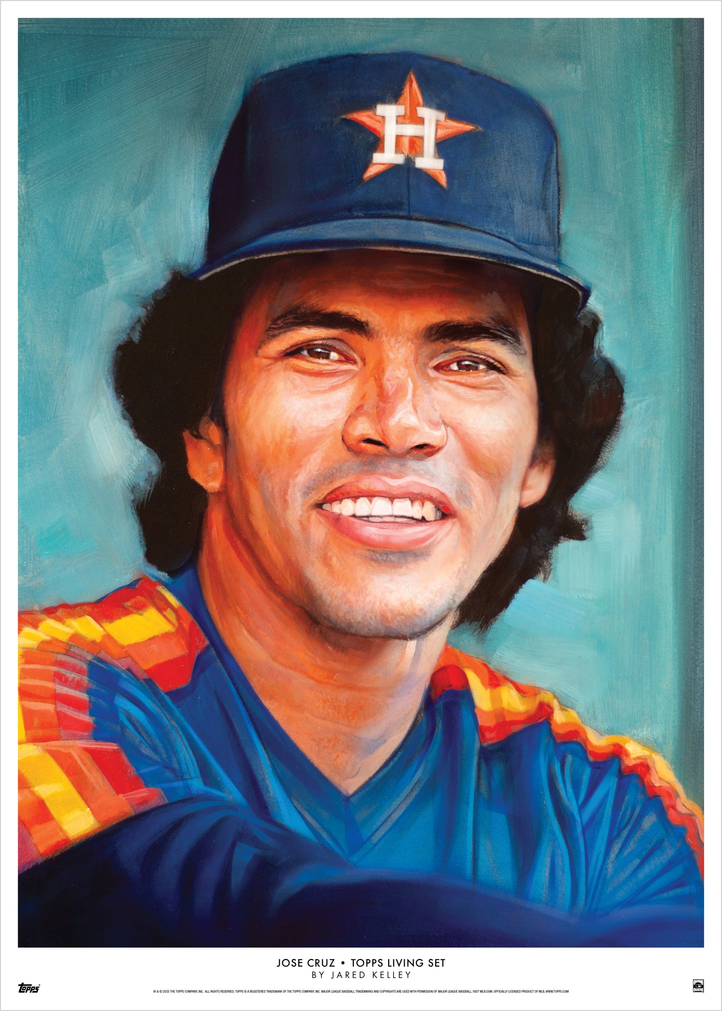 Topps Living Set Fine Art Print #869 - Jose Cruz