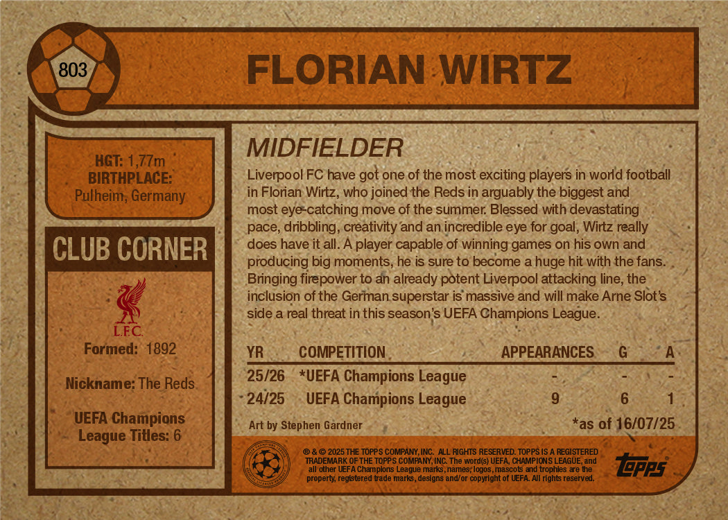 Florian Wirtz - UCC Living Set® - Card 803 - PR: 967