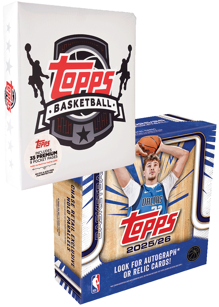 2025-26 Topps Basketball Mega Box + Basketball Binder Bundle