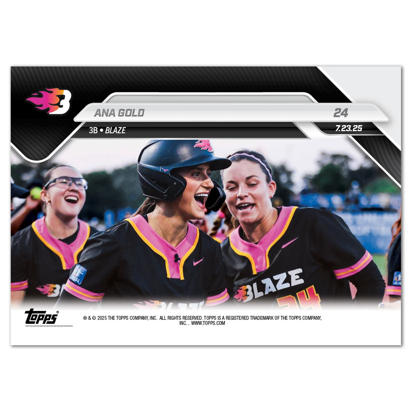 Ana Gold - 2025 AUSL Topps NOW® - Card 24 - LOOK FOR AUTOS - PR: 1342