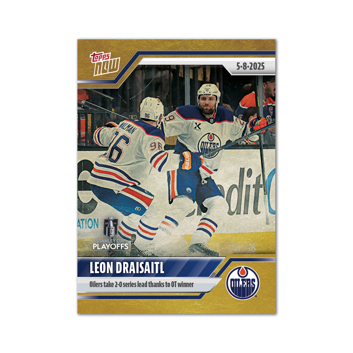 Leon Draisaitl - 2024-25 NHL Topps NOW® - Sticker # 180 Pack - PR: 165