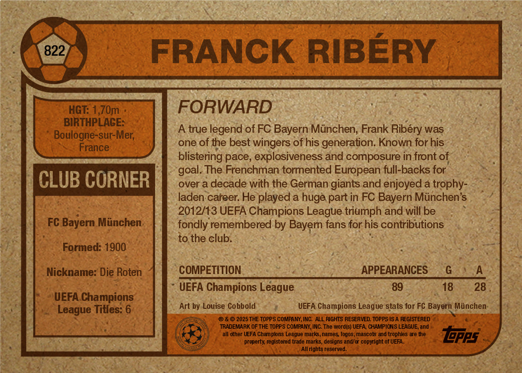 Franck Ribéry - UCC Living Set® - Card 822 - PR: 627