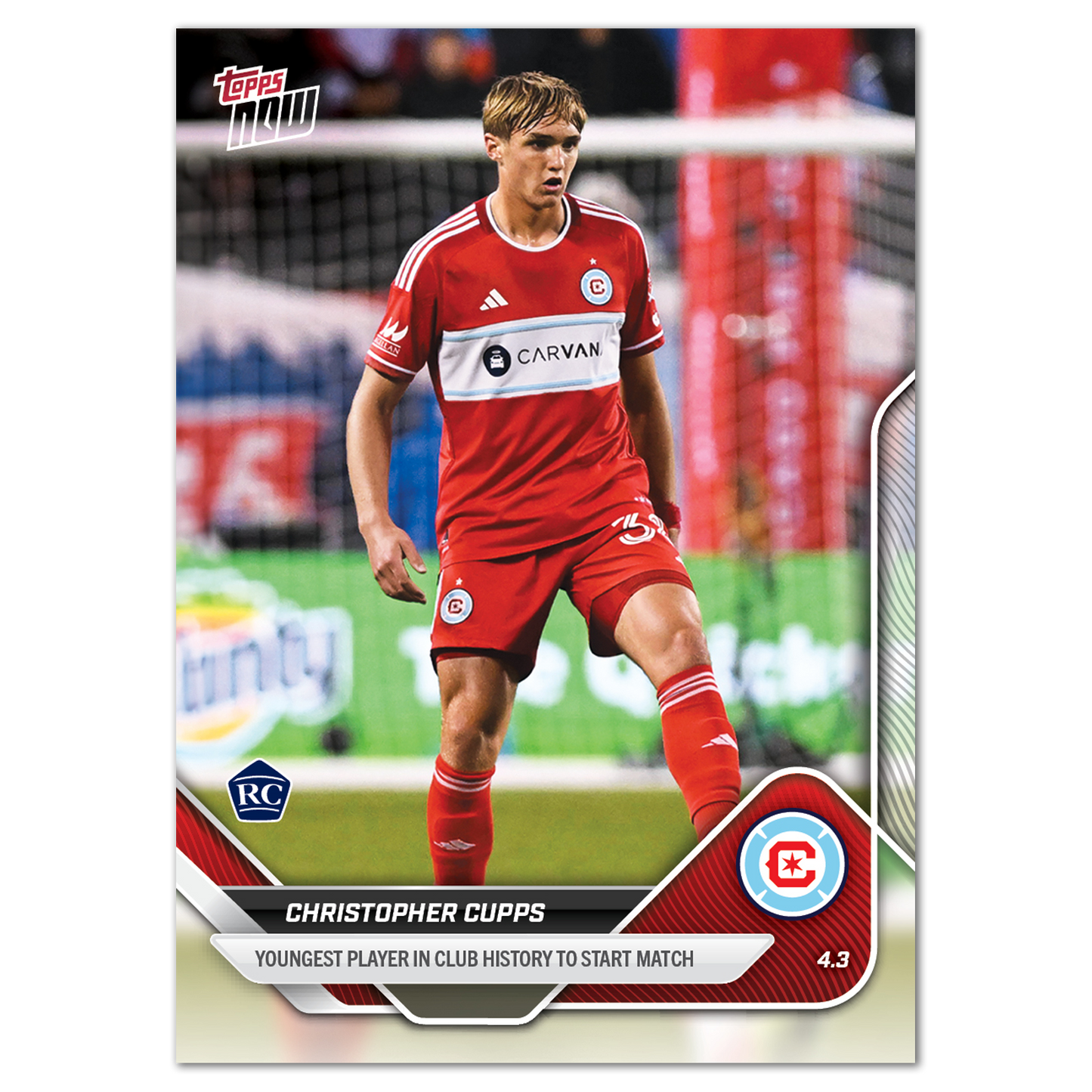 Christopher Cupps - 2025 MLS Topps NOW® - Card 36 - PR: 301