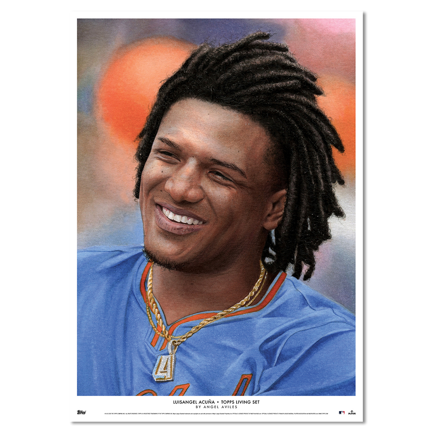 Topps Living Set Fine Art Print #843 - Luisangel Acuña