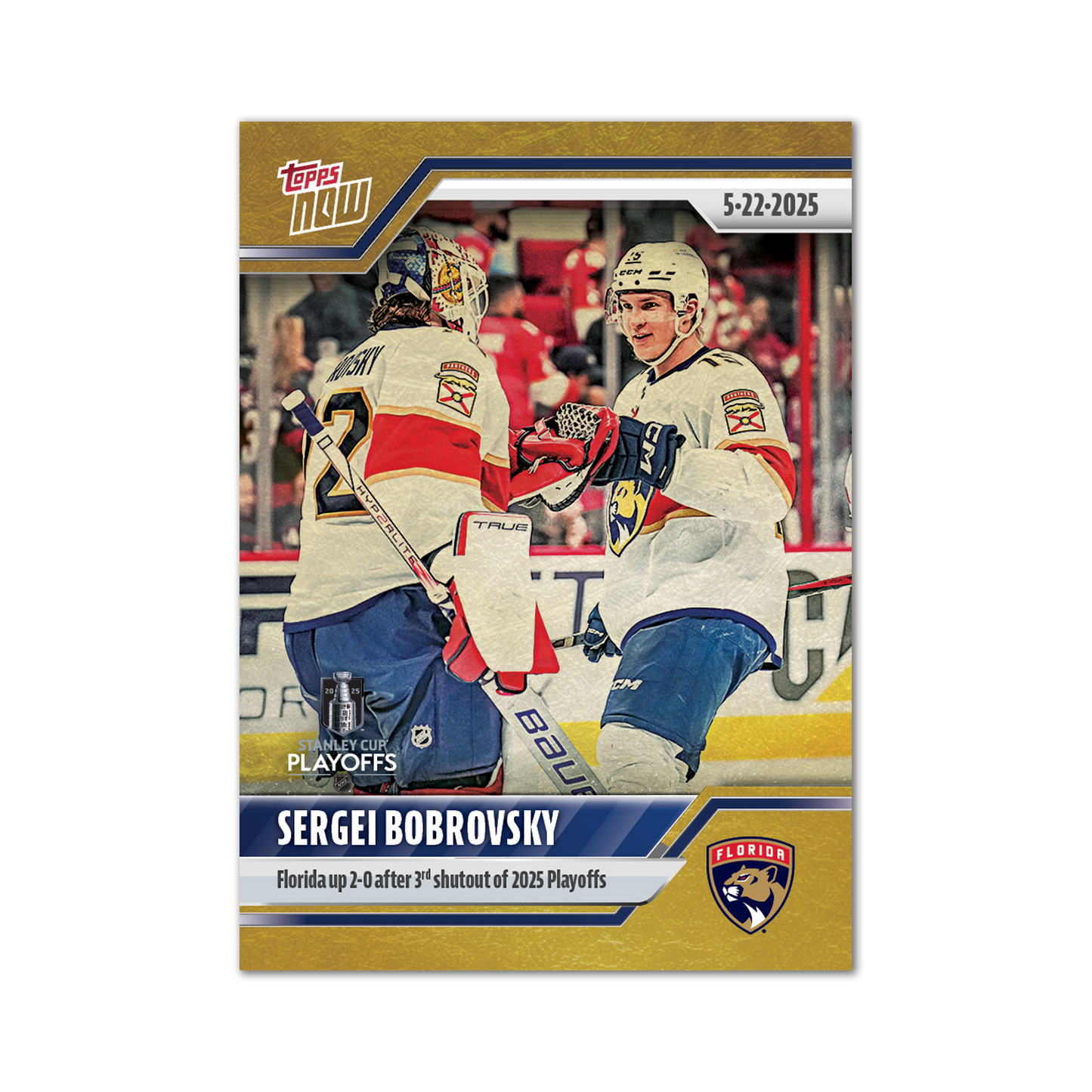 Sergei Bobrovsky - 2024-25 NHL Topps NOW® - Sticker # 192 Pack - PR: 185