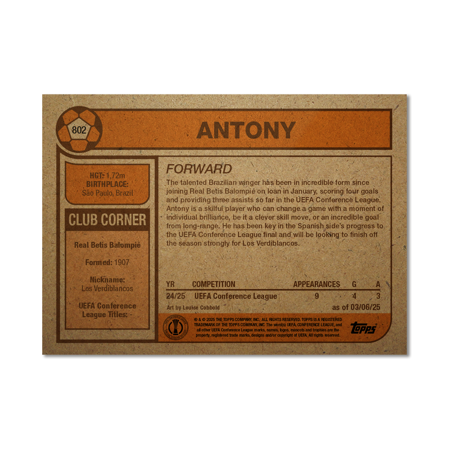 Antony - 2025 UCC Living Set® - Card 802 - PR: 417