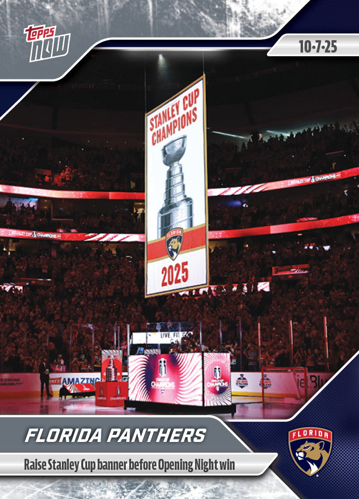 Florida Panthers - 2025-26 NHL Topps NOW® - Sticker # 1 Pack - PR: 315