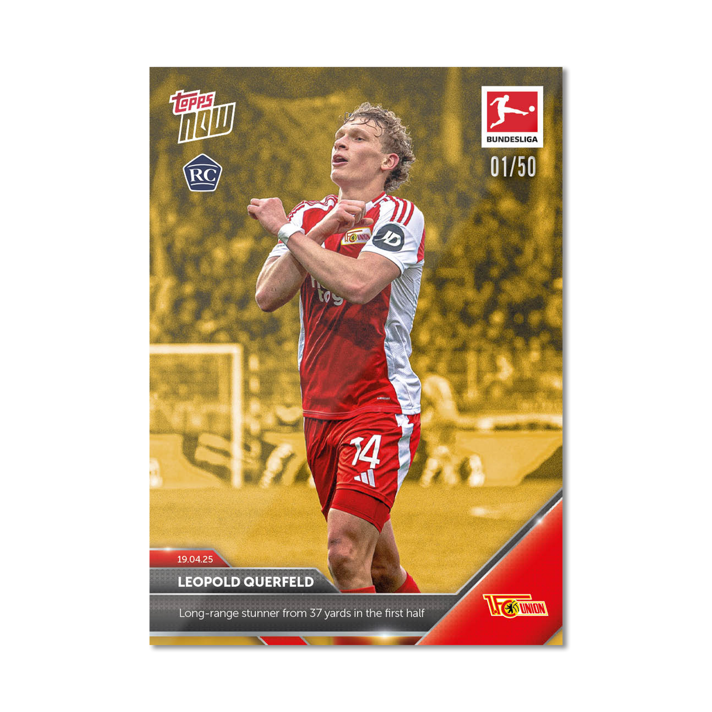 Leopold Querfeld - 2024-25 Bundesliga Topps NOW® Card 169 - PR: 385