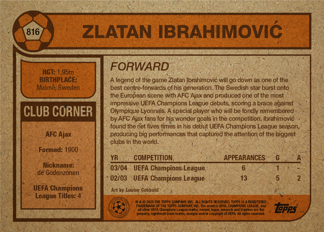 Zlatan Ibrahimović - UCC Living Set® - Card 816 - PR: 1021