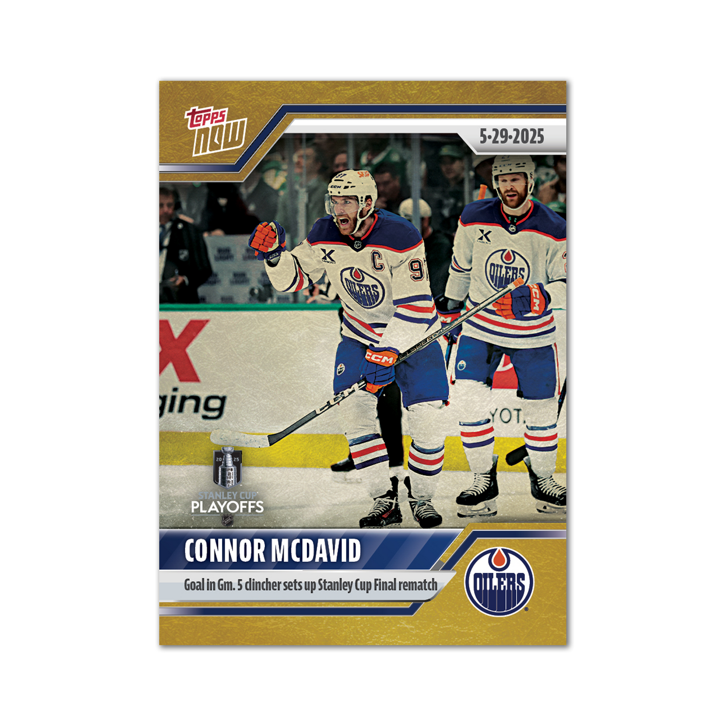 Connor McDavid - 2024-25 NHL Topps NOW® - Sticker # 198 Pack - PR: 460