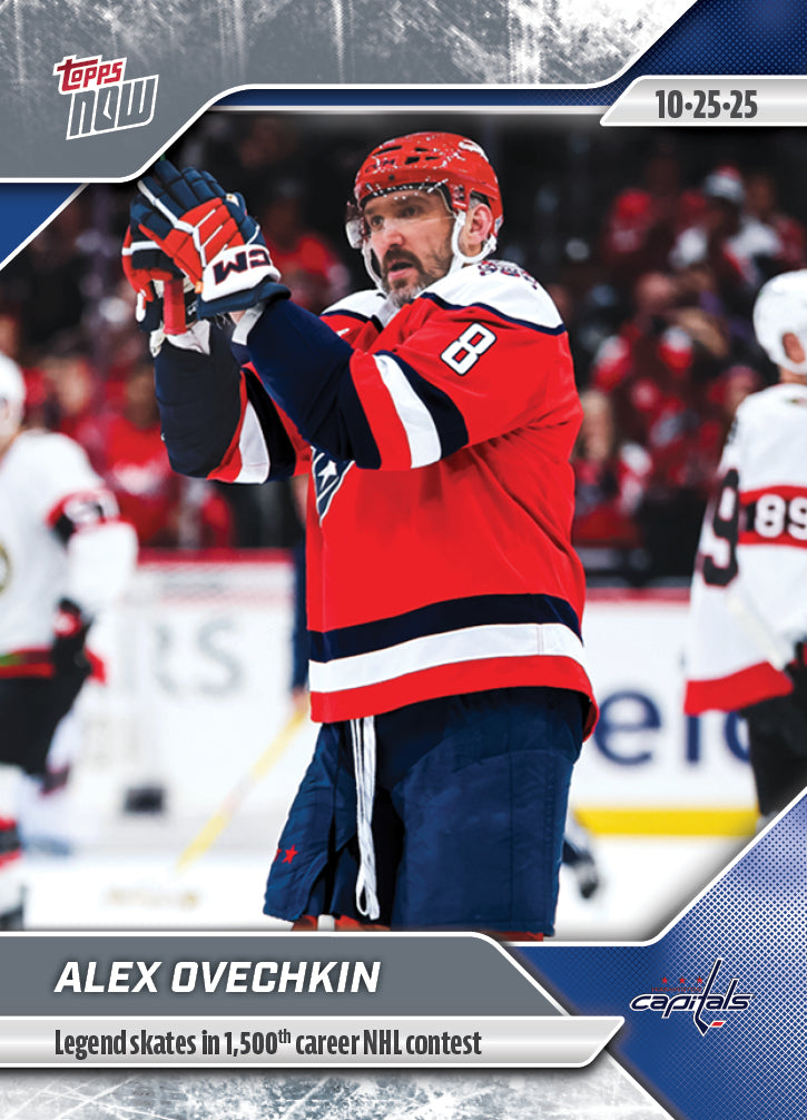 Alex Ovechkin - 2025-26 NHL Topps NOW® - Sticker # 20 Pack