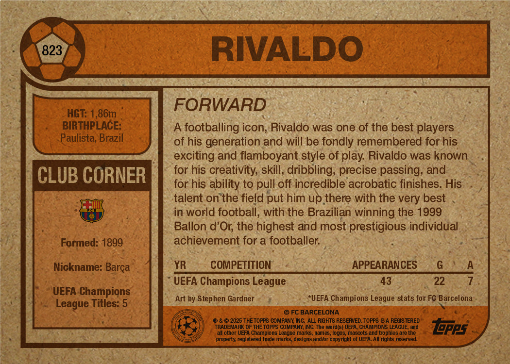 Rivaldo - UCC Living Set® - Card 823 - PR: 664