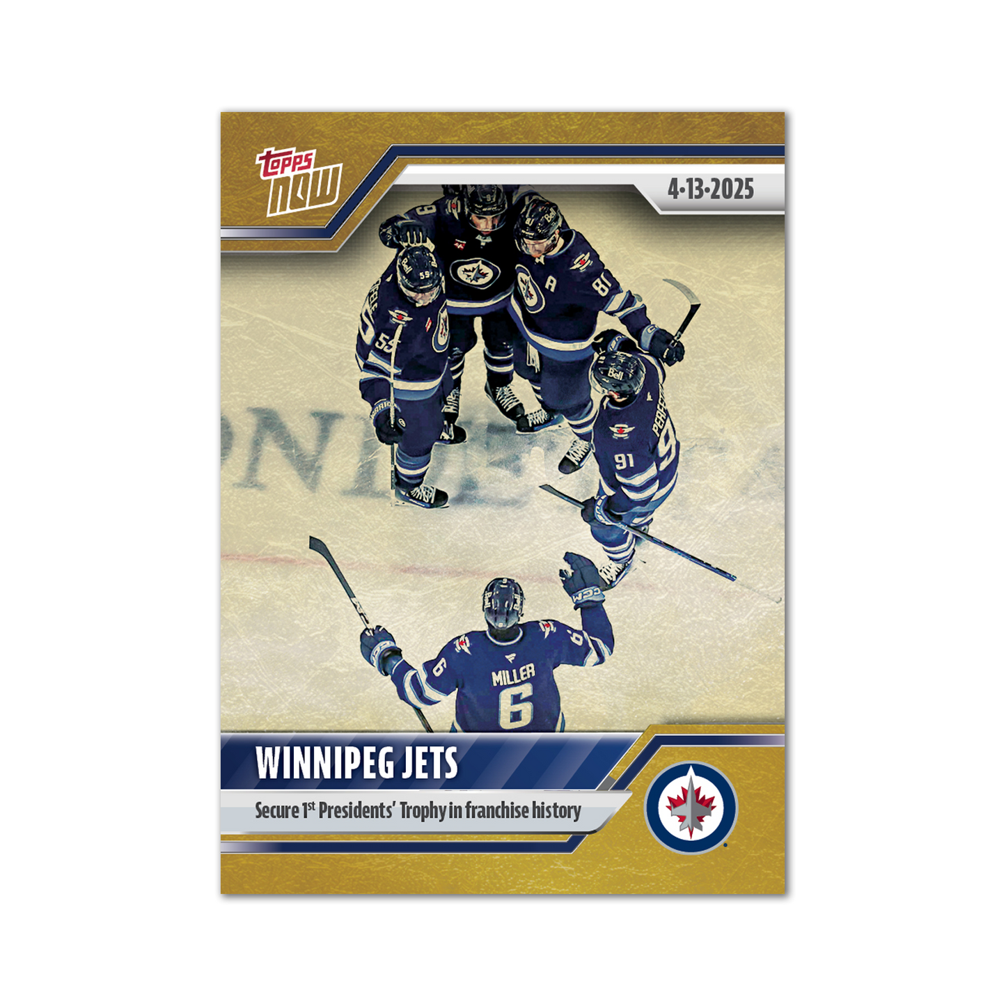 Winnipeg Jets - 2024-25 NHL Topps NOW® - Sticker # 158 Pack - PR: 110