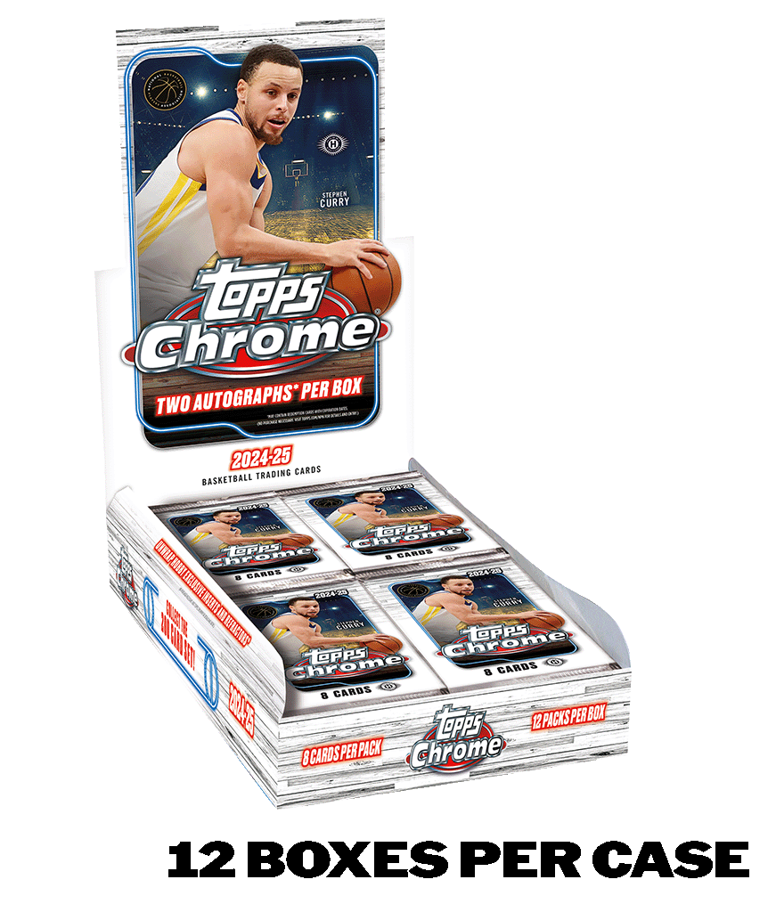 2024/25 Topps Chrome® Basketball - Hobby Box - Sealed Case