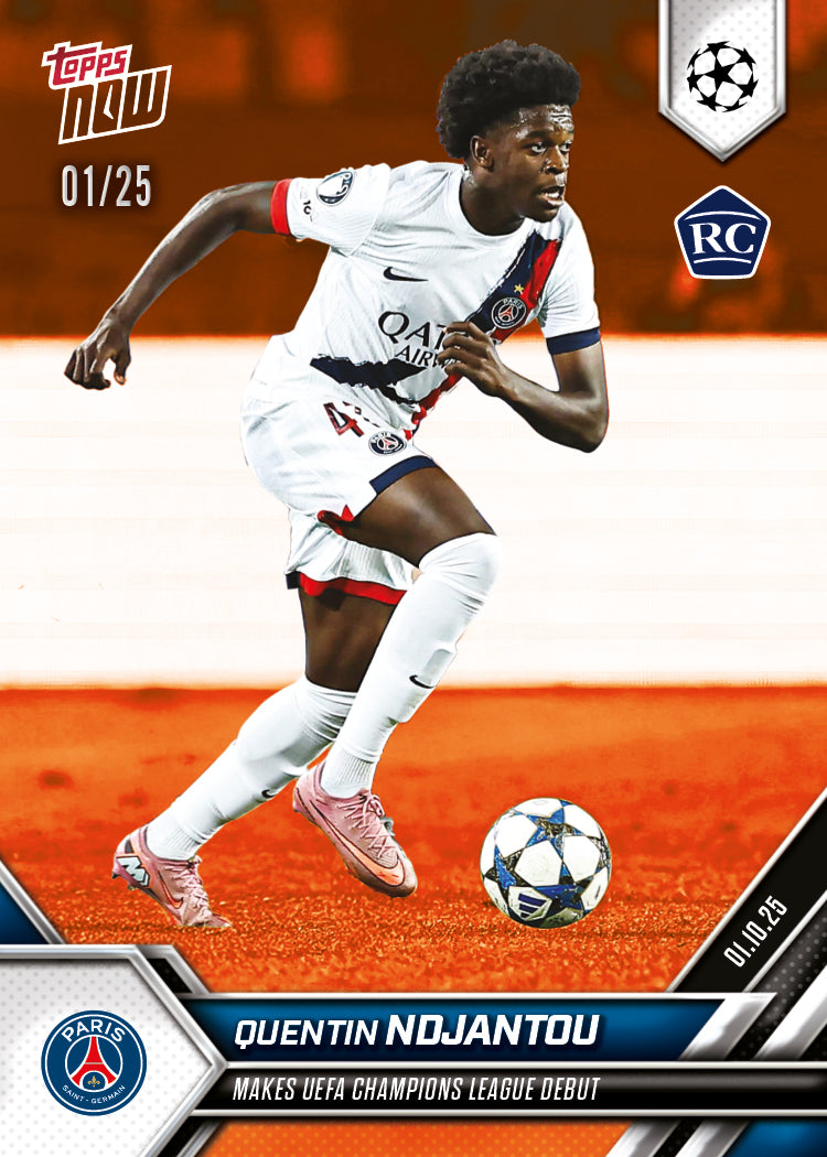 Quentin Ndjantou - 2025-26 UCL Topps NOW® - Card 28 - PR: 471