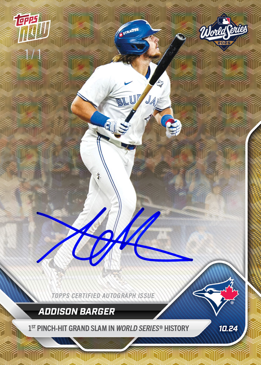 Addison Barger - 2025 MLB Topps NOW® - Card 897 - PR: 4293