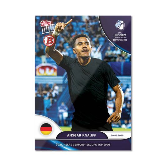 Ansgar Knauff - 2025 UEFA Euro U-21 Topps NOW® - Card 6 - PR: 100