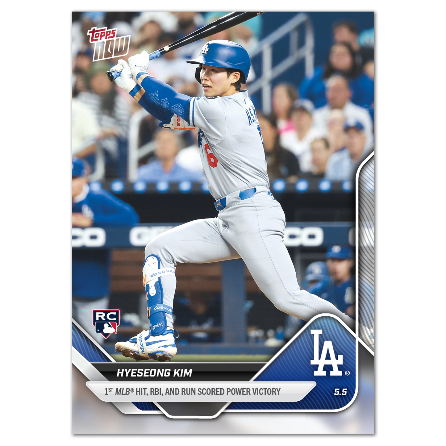 Hyeseong Kim - 2025 MLB Topps NOW® - Card 146 - PR: 4363