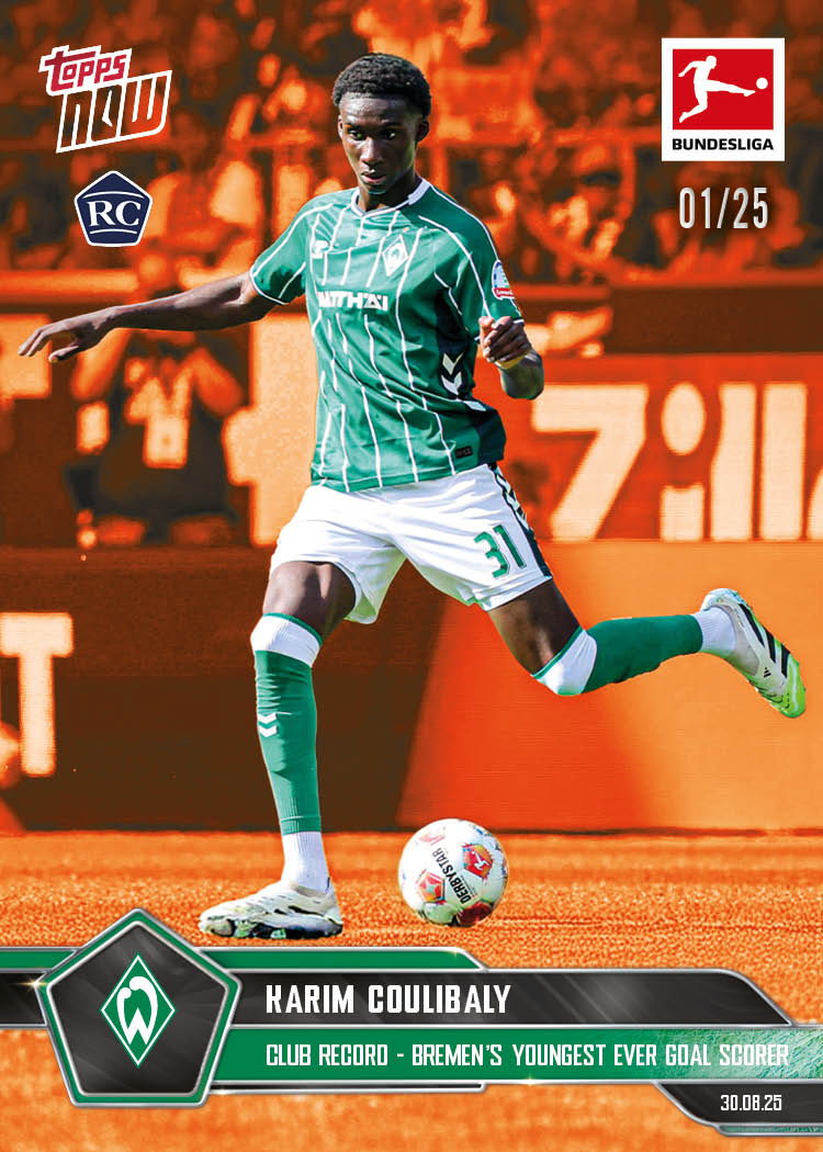 Karim Coulibaly - 2025-26 Bundesliga Topps NOW® - Card 13 - PR: 480
