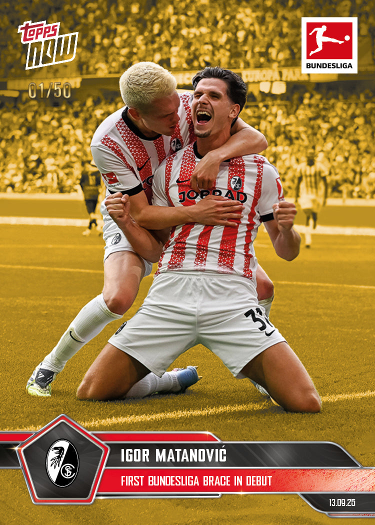 Igor Matanović - 2025-26 Bundesliga Topps NOW® - Card 19 - PR: 184