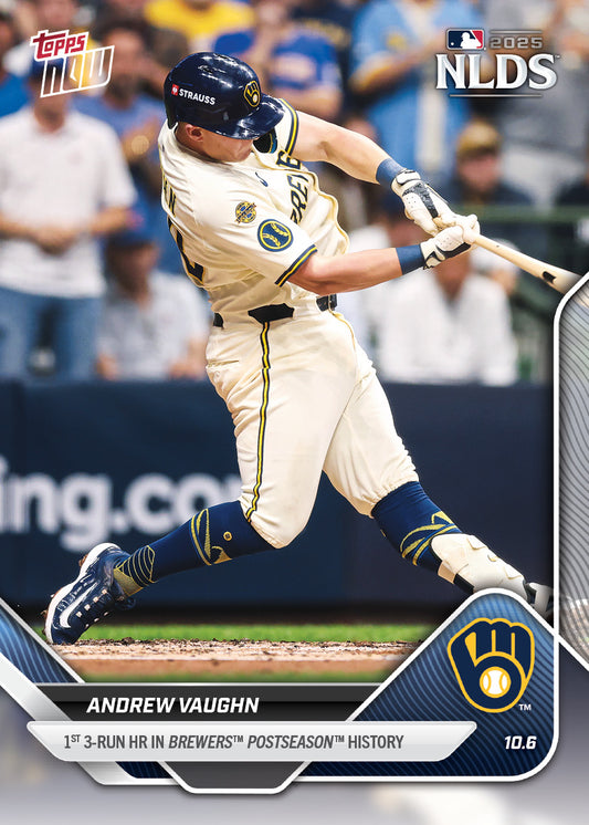 Andrew Vaughn - 2025 MLB Topps NOW® - Card 834 - PR: 802